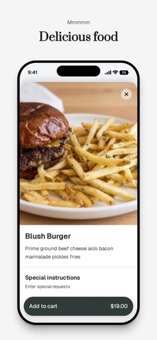 Blush Restaurant & Bakery iPhone screenshot
