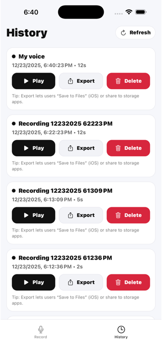 Voice Recorder Studio Screenshot 1 of 4