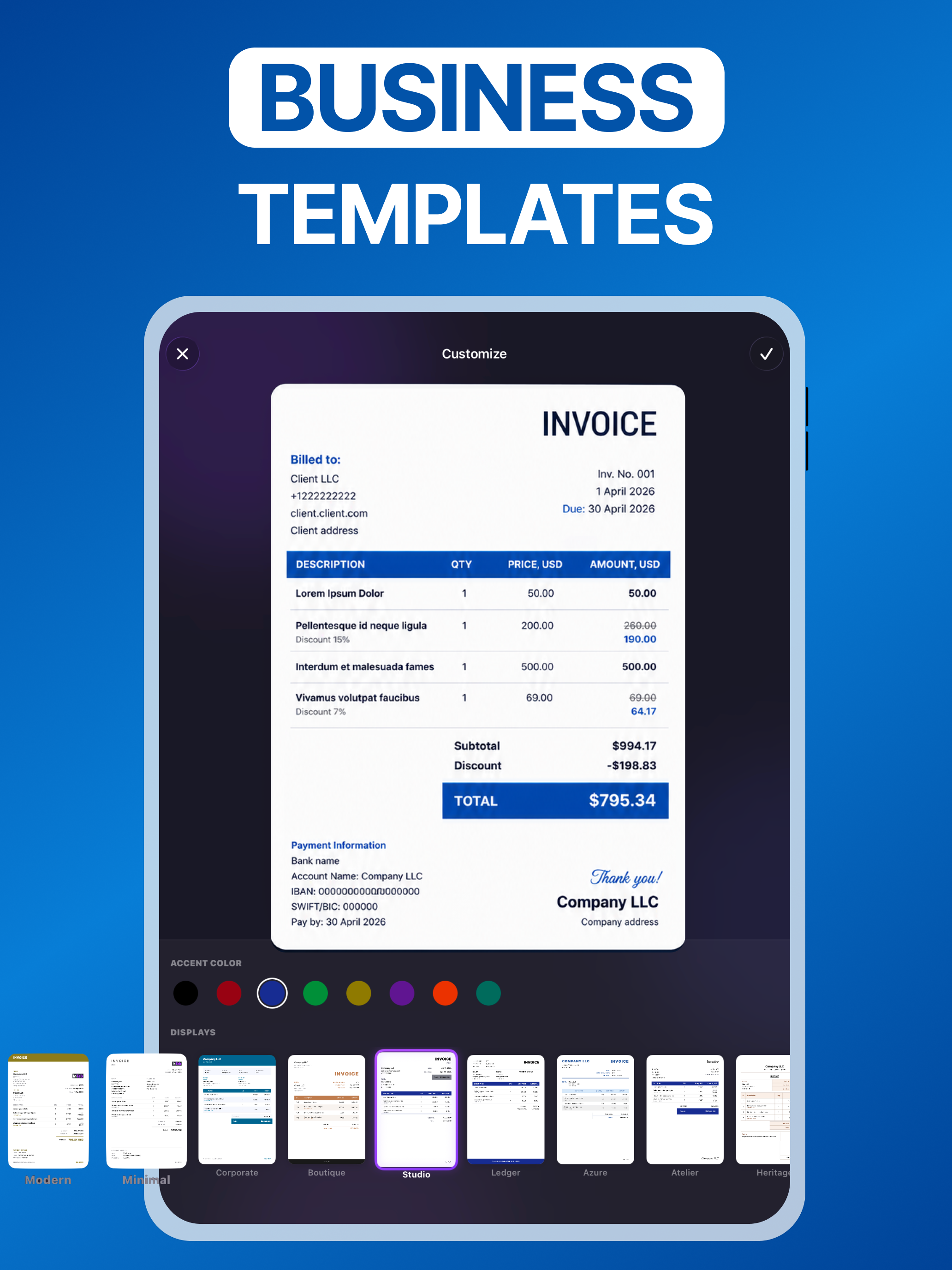 Invoice Maker for Business App screenshot 8