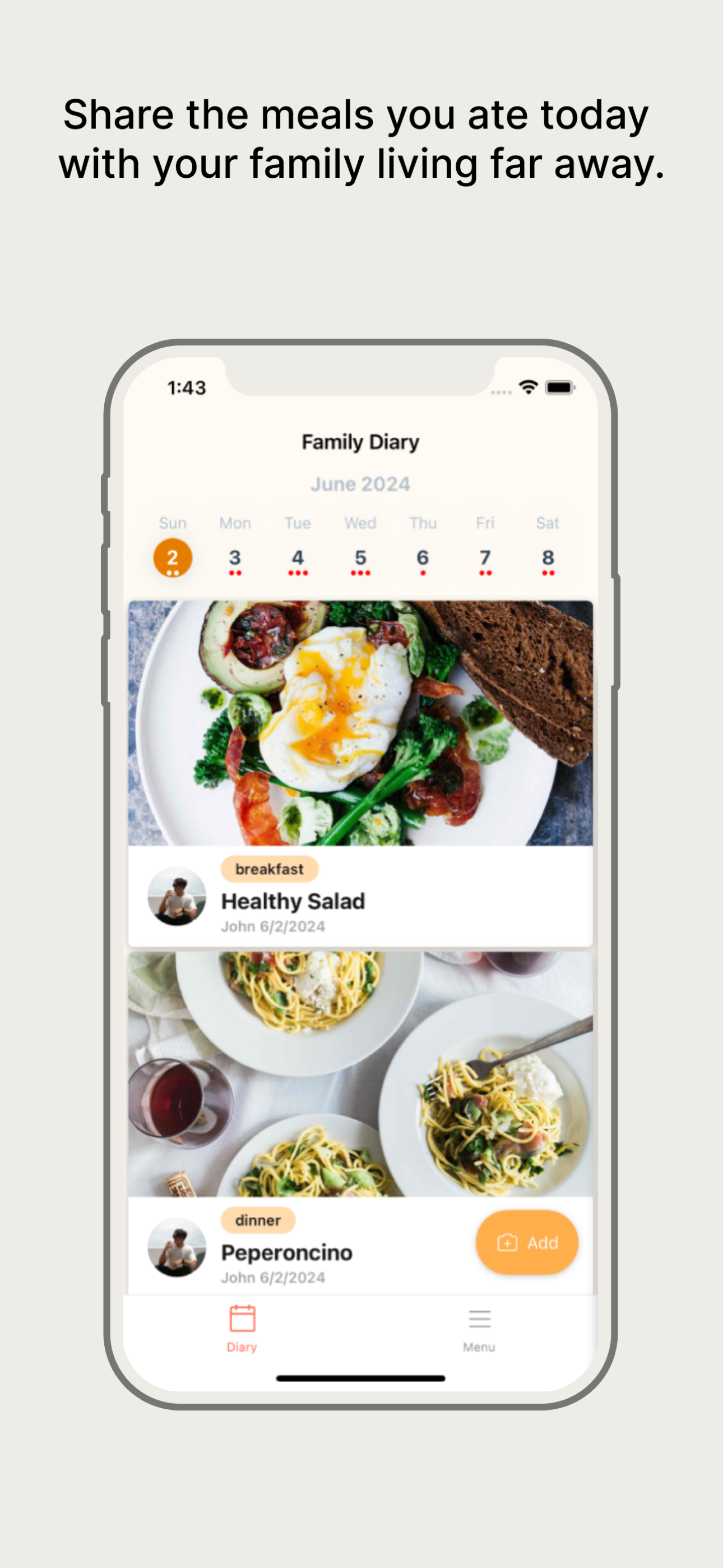 Dish Diary: Connect with Food