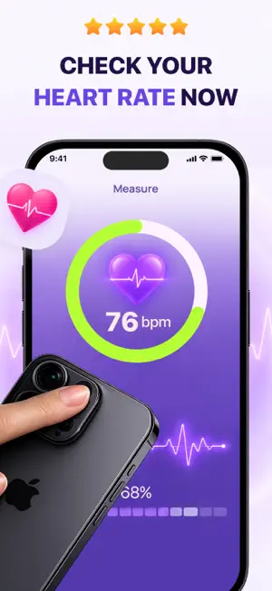 Heart Rate Tracker: PulseCheck screenshot 1