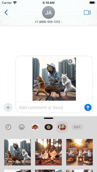 Screenshot #2 pour Happy Couple Cat Stickers