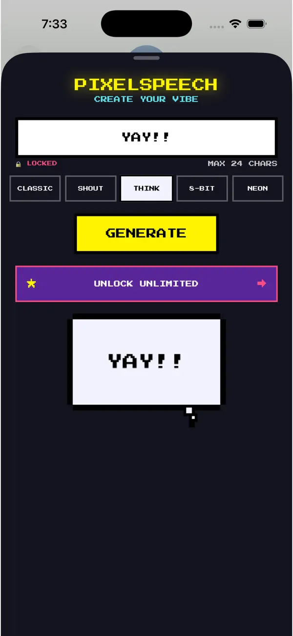 Screenshot #3 pour Pixel Speech
