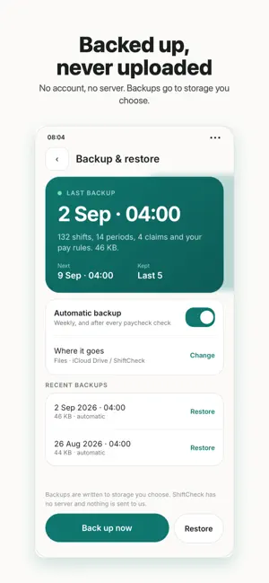 ShiftCheck: Nurse Pay Tracker screenshot 3