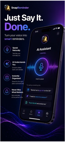 SnapReminder: AI Voice & Scan screenshot