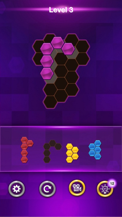 Blocks Hexagon Puzzle