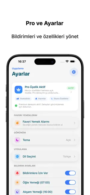 Menü screenshot 4