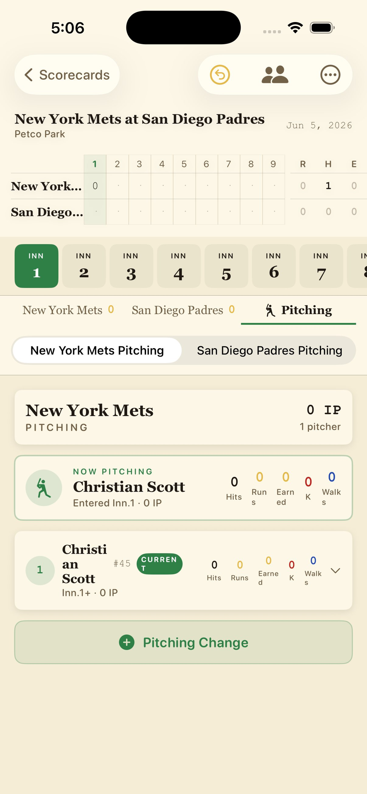 Baseball Scorecard Classic screenshot 6
