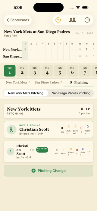 Baseball Scorecard Classic Screenshot 6 of 10
