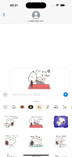 Screenshot von Laid-Back Snoopy Daily Life auf dem iPhone 1
