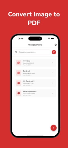 Convert to PDF: Photo Scanner iPhone screenshot