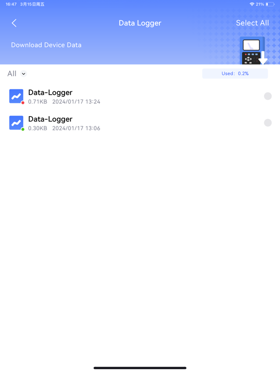 Additel Link iPad screenshot 5 - Utilities app