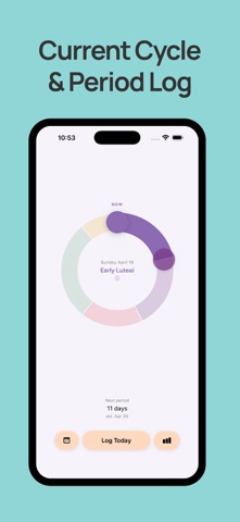 Sync Period iPhone screenshot