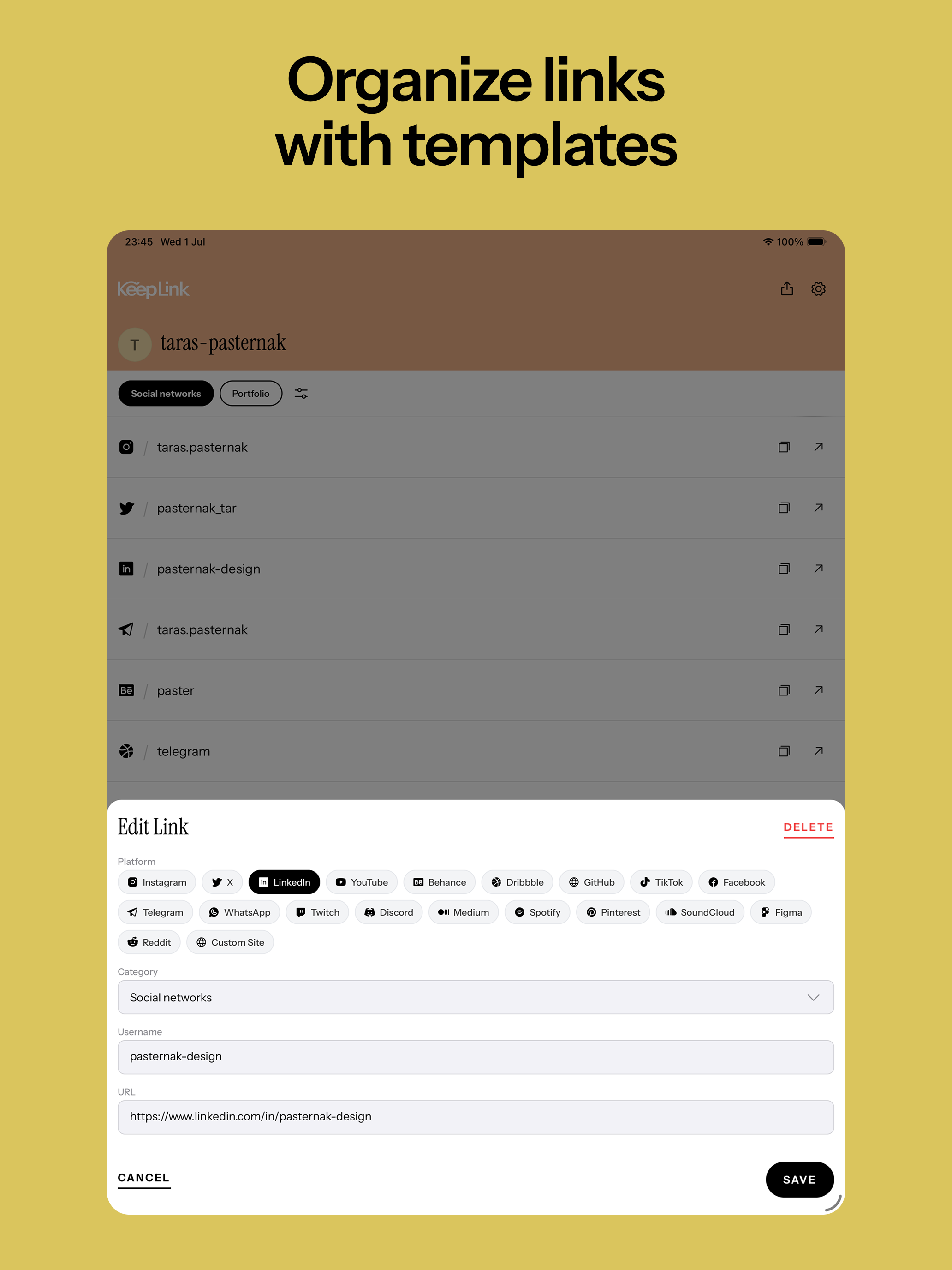 KeepLink: Social Map & Links screenshot 9
