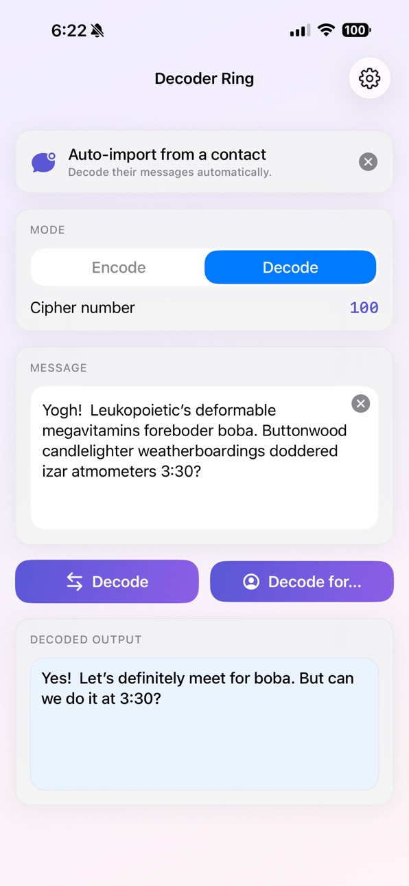 iPhone screenshot