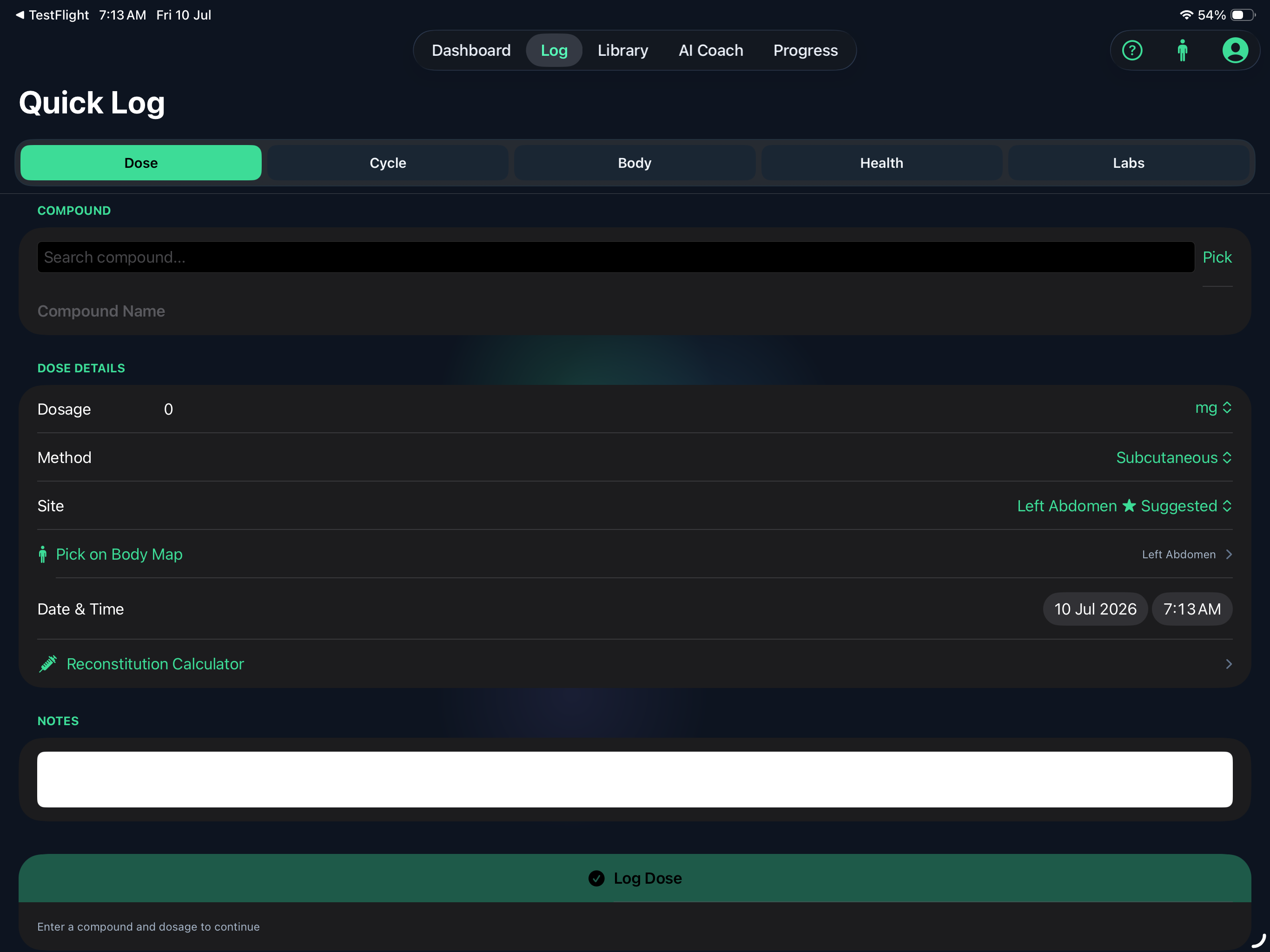 PepLedger – Peptide Tracker screenshot 7