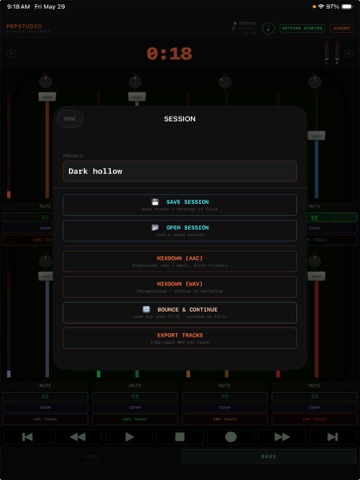 Personal Recording Pro Studio iPad screenshot 3