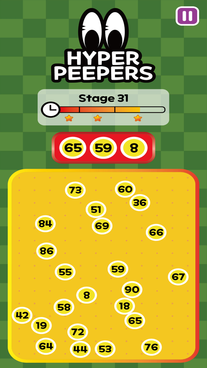 test de la vue  Hyper Peepers