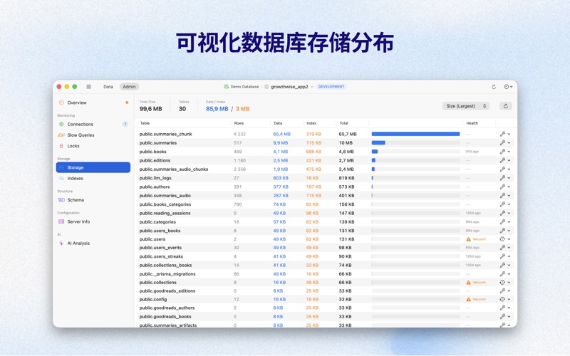 TableAI: Postgres/MySQL Client screenshot