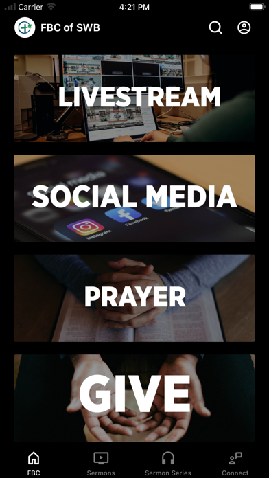 First Baptist Church - Broward iPhone screenshot 1 - Lifestyle app