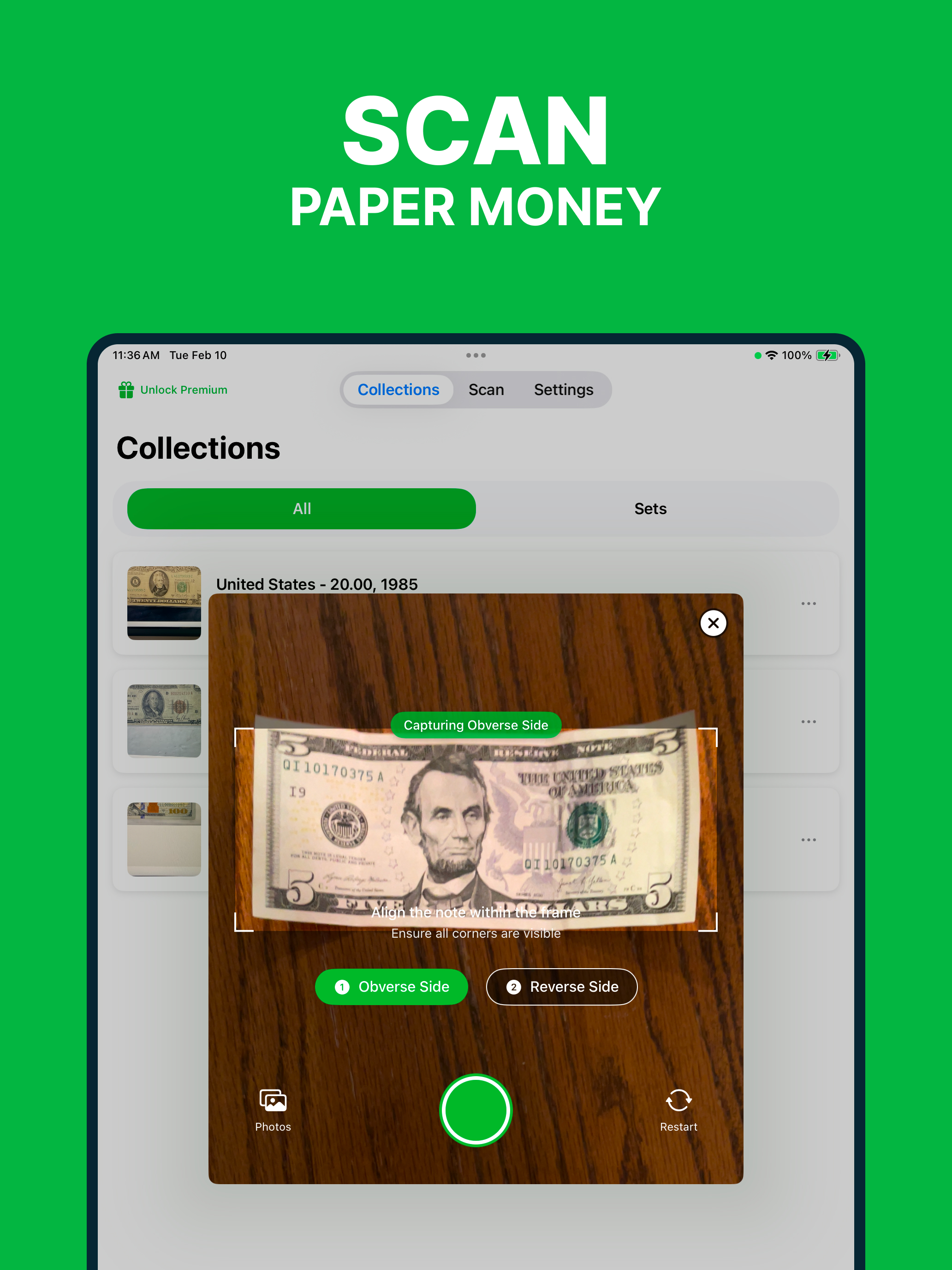 Dollar Bill Scanner: CashScan
