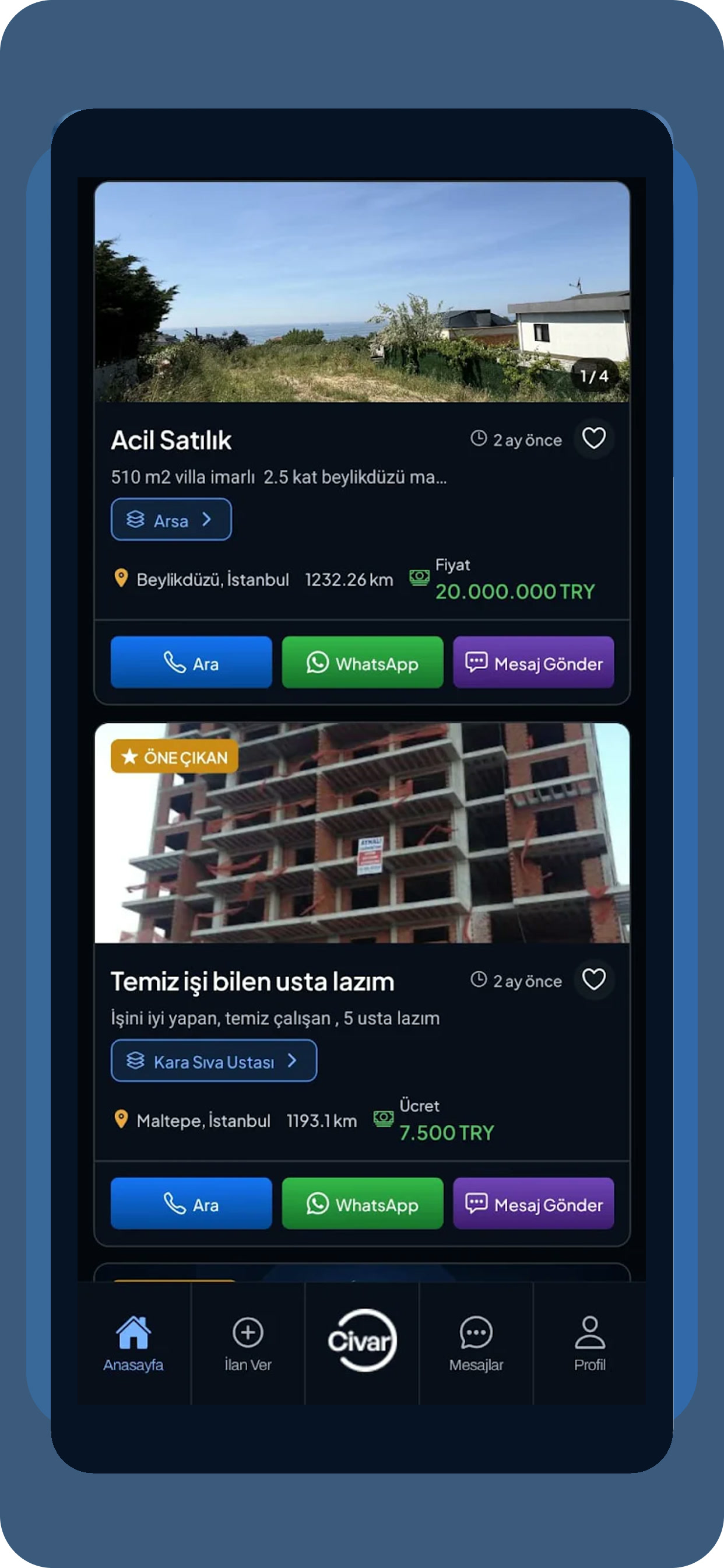 Civar – İş İlanları & Usta Bul screenshot 3