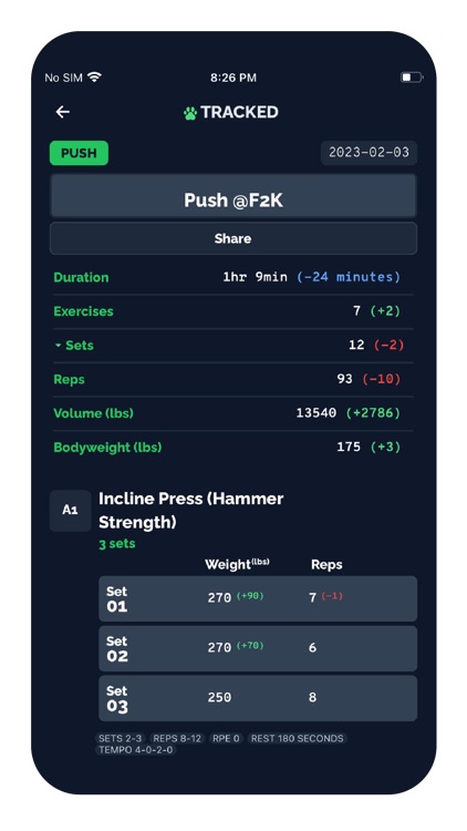 Tracked • Strength Training screenshot-4