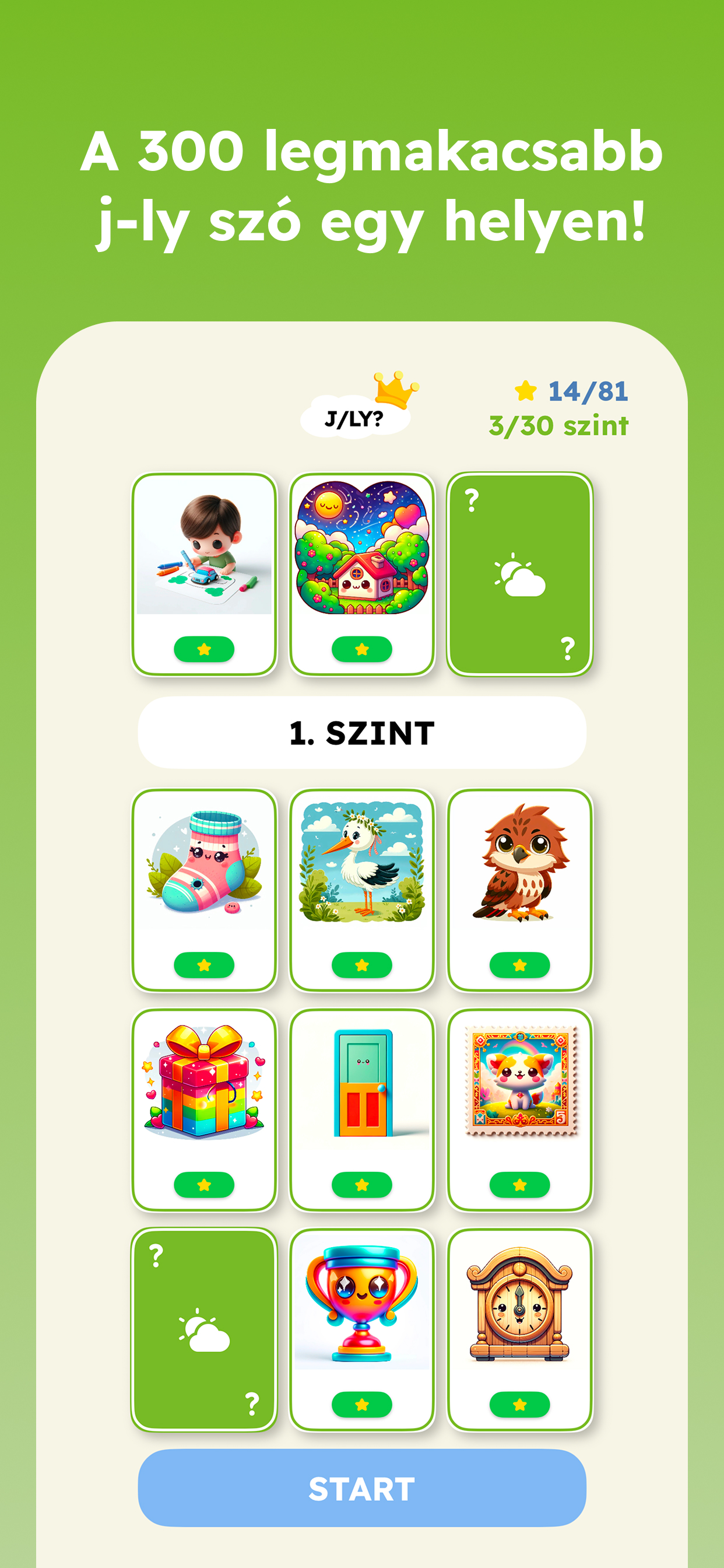 Gólya - J és LY helyesírás screenshot 3
