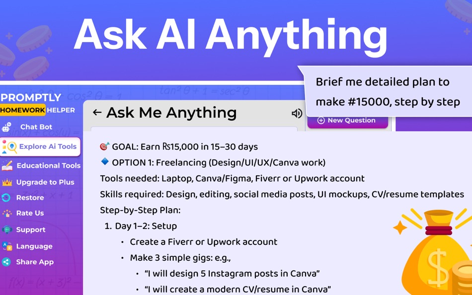 #2. AI ChatBot Assistant: Promptly (macOS) By: Maham Naeem