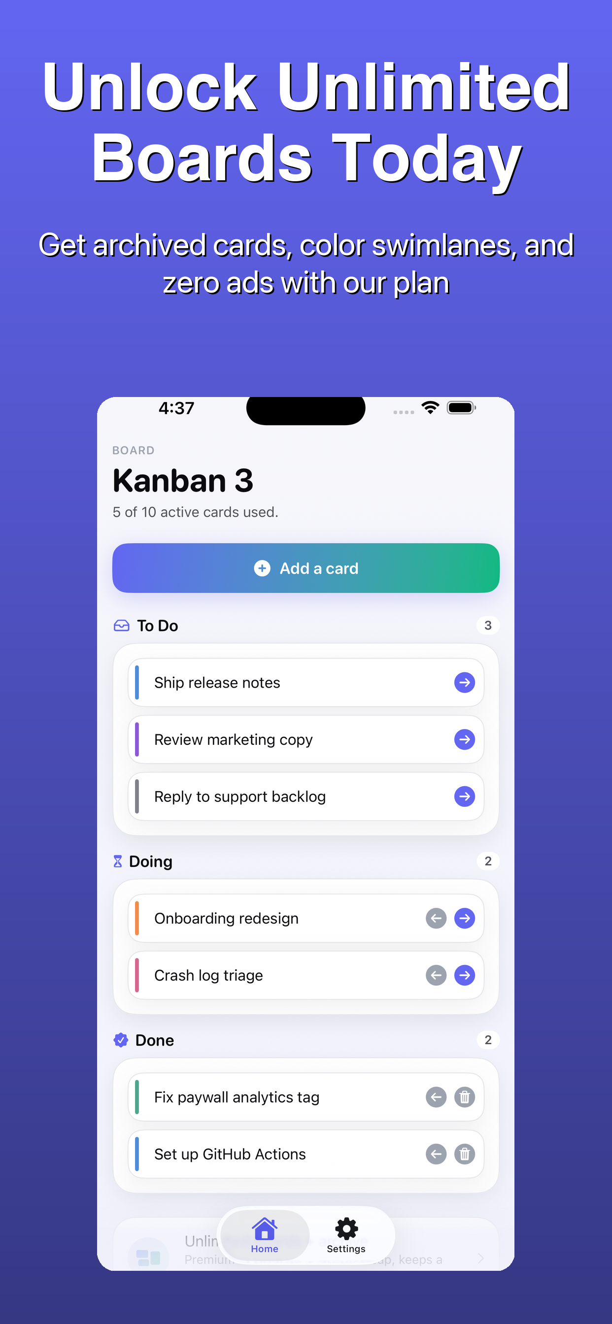 Kanban Board - Task Manager screenshot 3