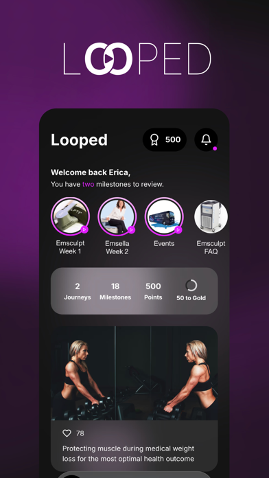 Looped - Health iPhone screenshot 1 - Health & Fitness app