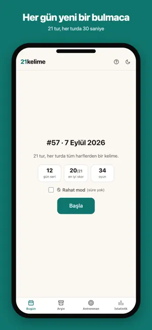 21kelime: Günlük Kelime Oyunu screenshot 1