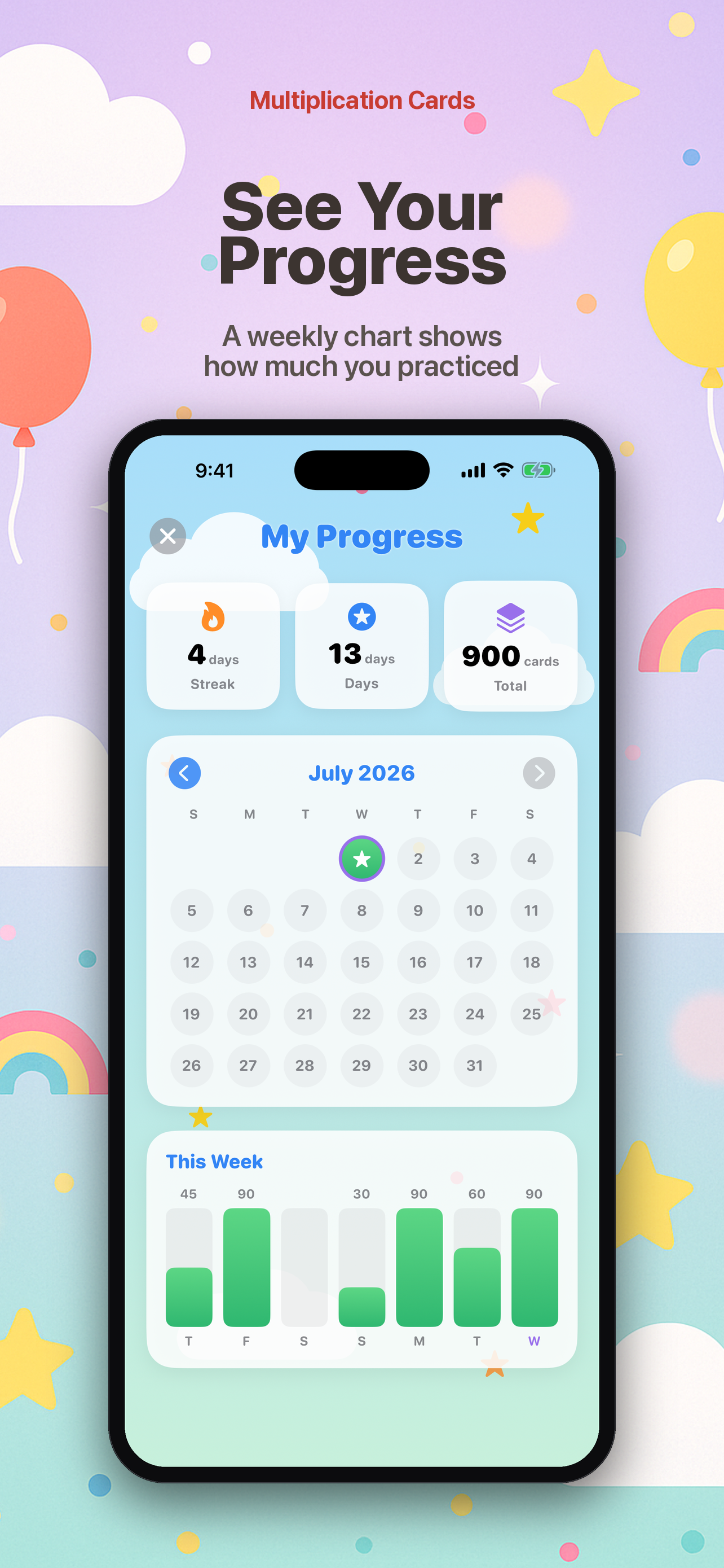 Multiplication Cards: Fox screenshot 7
