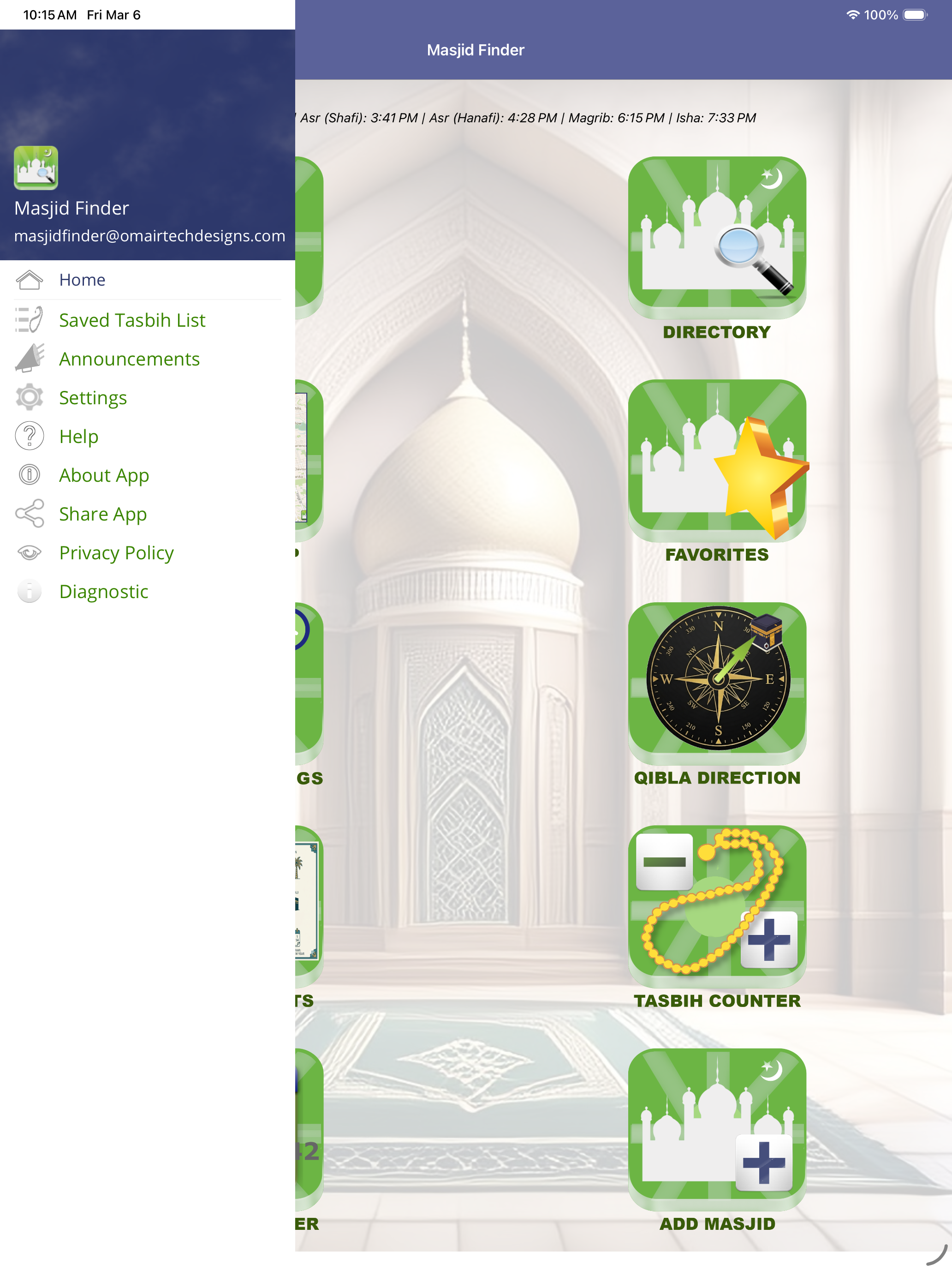 Masjid Finder: Prayer & Qibla