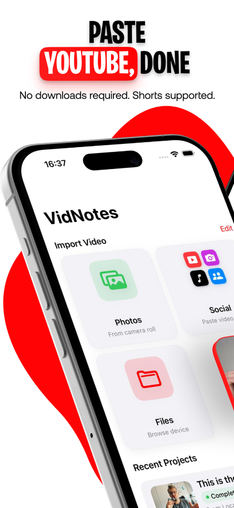 Video Transcriber: VidNotes screenshot 2