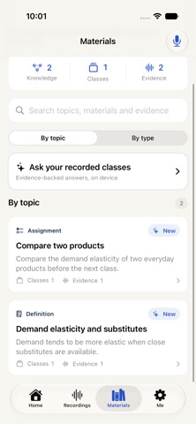 TocArc – AI Lecture Notes iPhone screenshot
