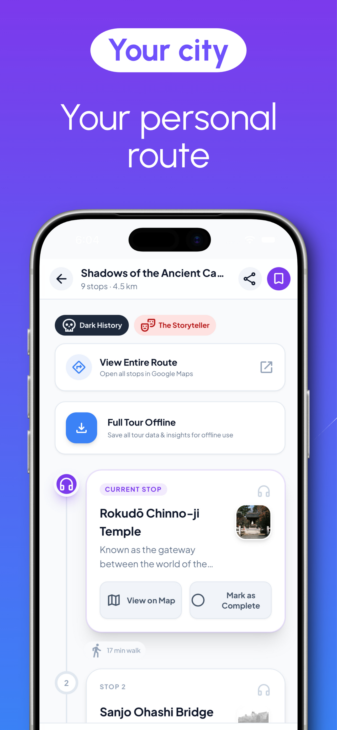 Audio Tour Guide · Narrativ AI screenshot 2