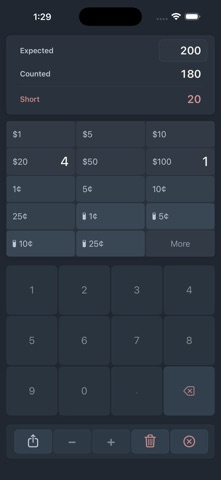 ChaChing Money Counter iPhone screenshot