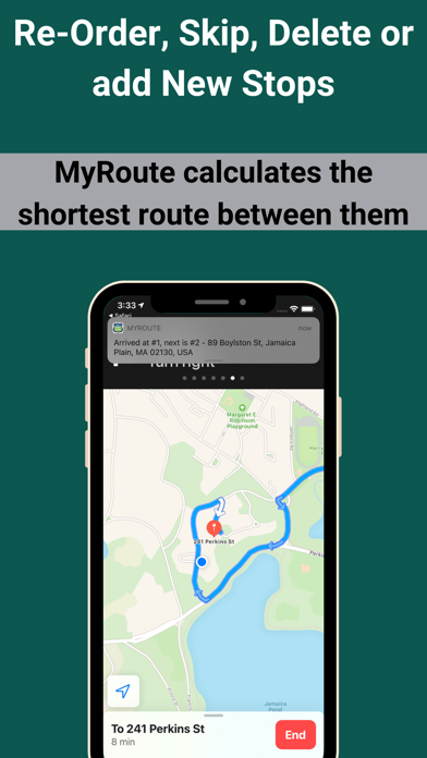 MyRoute: Multi-Stop Navigation iPhone screenshot 6 - Business app