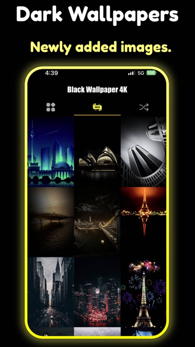 Black wallpaper 4k neon photos Screenshot