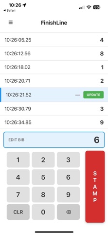 Finish Line Timer screenshot