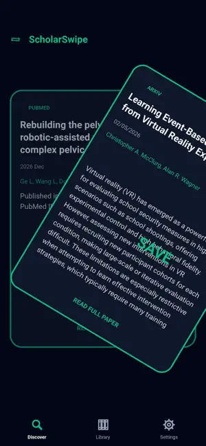 ScholarSwipe: Articles Fast screenshot 2