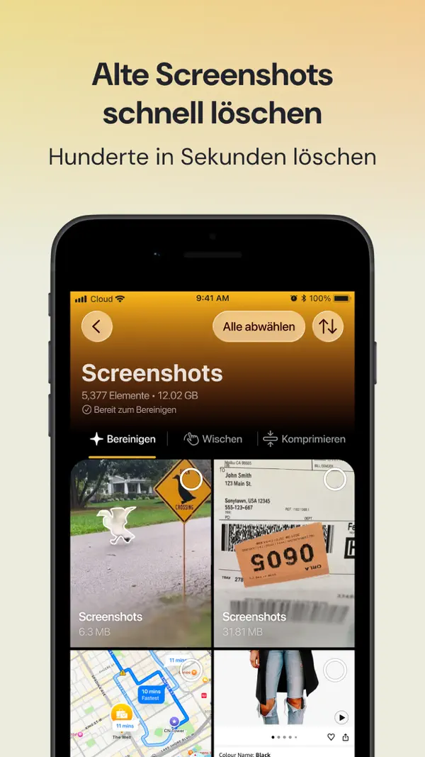 Clever Cleaner: AI CleanUp App iPhone App Screenshot 7 – Produktivität