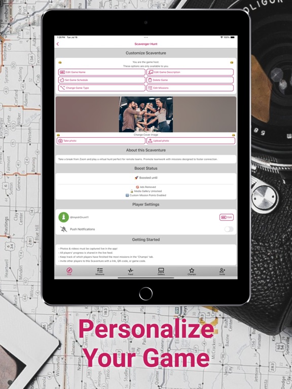 Scavos: Easy Scavenger Hunts iPad screenshot 4 - Entertainment app