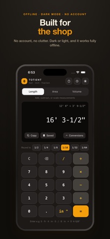 Totient: Fraction Calculator iPhone screenshot
