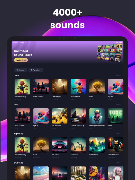 Screenshot #5 pour Drum Pads Guru Pro Beat Maker