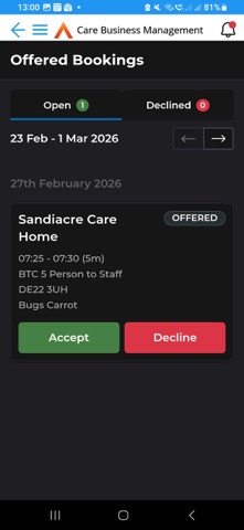 Care Business Management screenshot