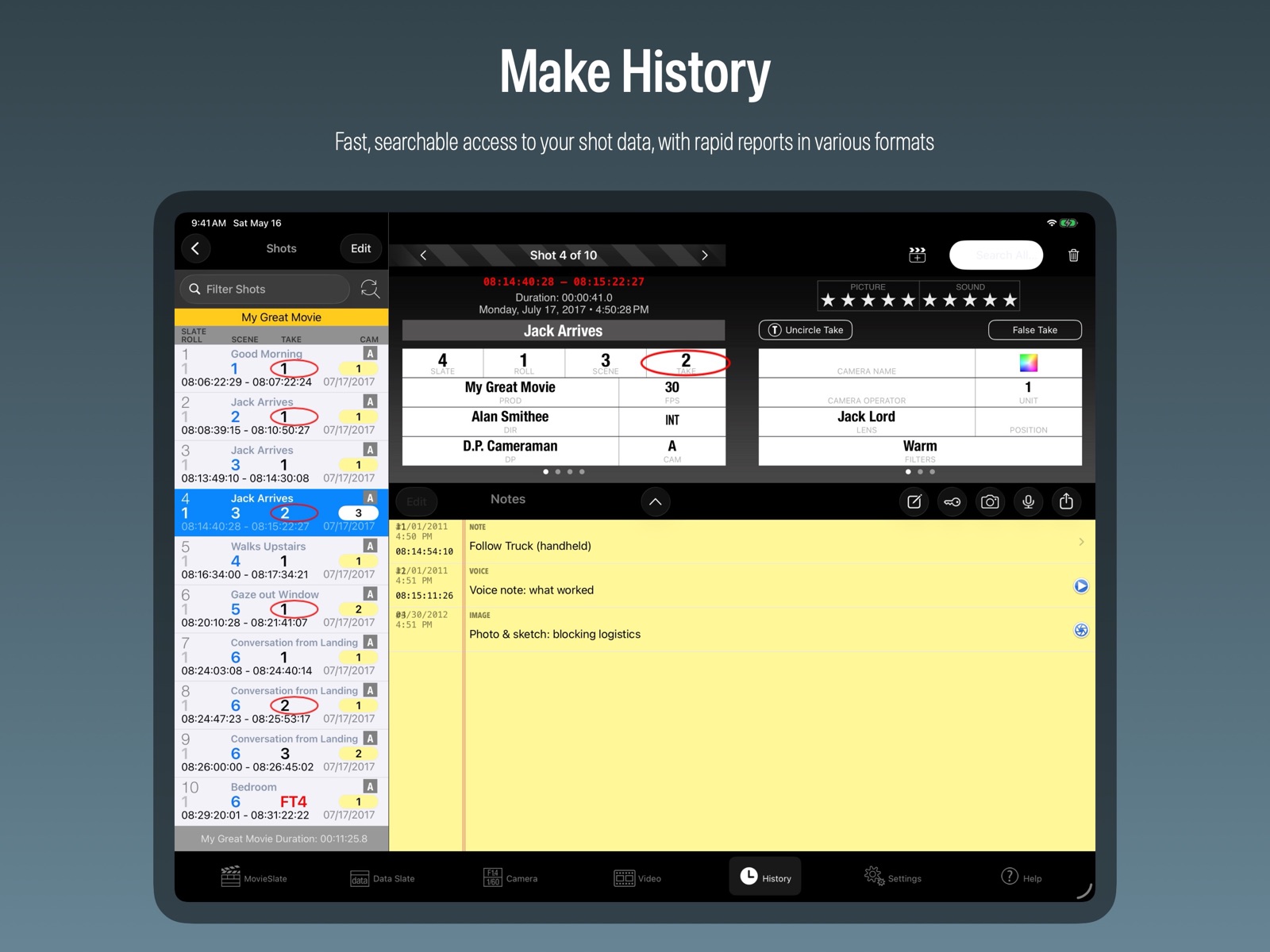 MovieSlate® 8 ipad screenshot 4