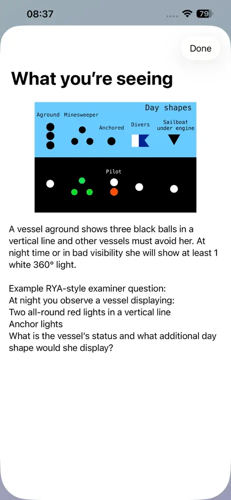 Marine Nav Lights Trainer screenshot 3
