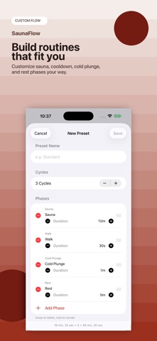 SaunaFlow: Sauna & Cold Timer Screenshot 8 of 9